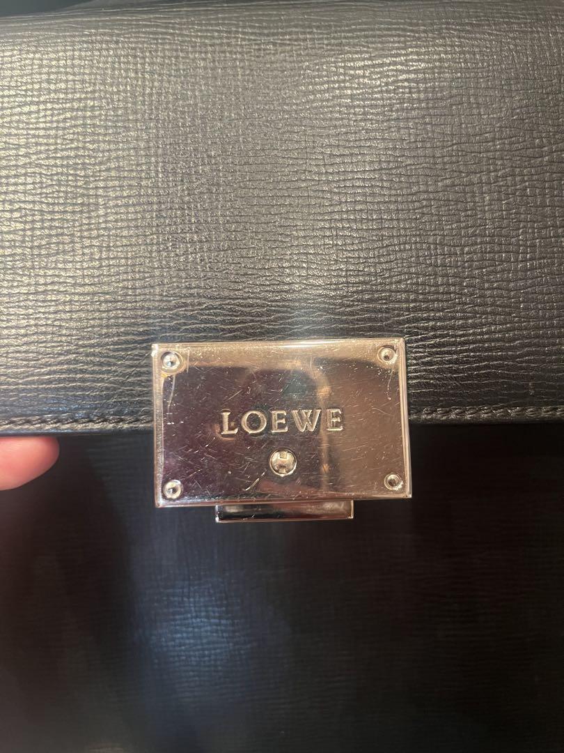 鑑定済み 正規品 ロエベ　LOEWE ビジネスバッグ　黒