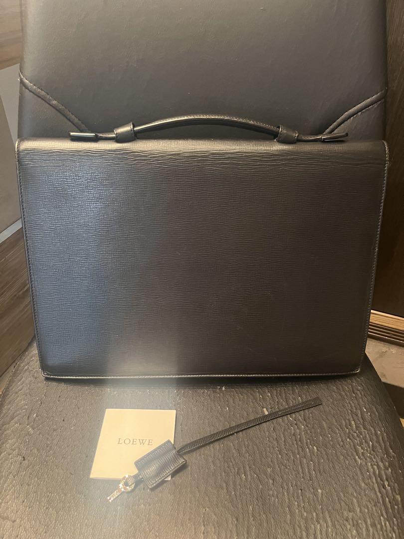 鑑定済み 正規品 ロエベ　LOEWE ビジネスバッグ　黒
