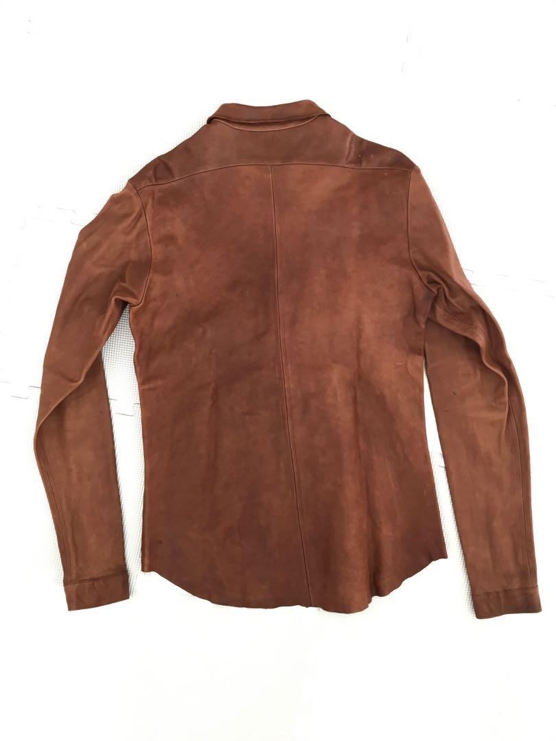 FRANK LEDER フランクリーダー　ラムレザー　シャツジャケット　XS