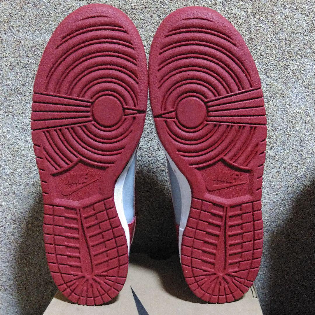 NIKEナイキ1999年カレッジDUNK HIダンクハイ灰赤ネバダ25.5㎝新品