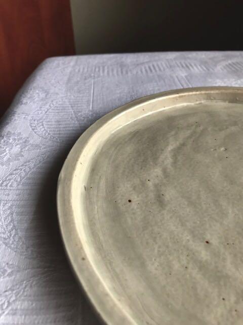 レビュー高評価の商品 ☆ 大皿 器 作家物 8寸 円形 丸皿 市川孝 食器