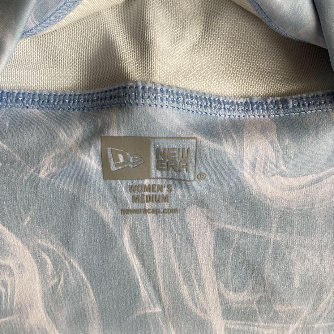 NEW ERA 水色マーブル ヨガウェアセット