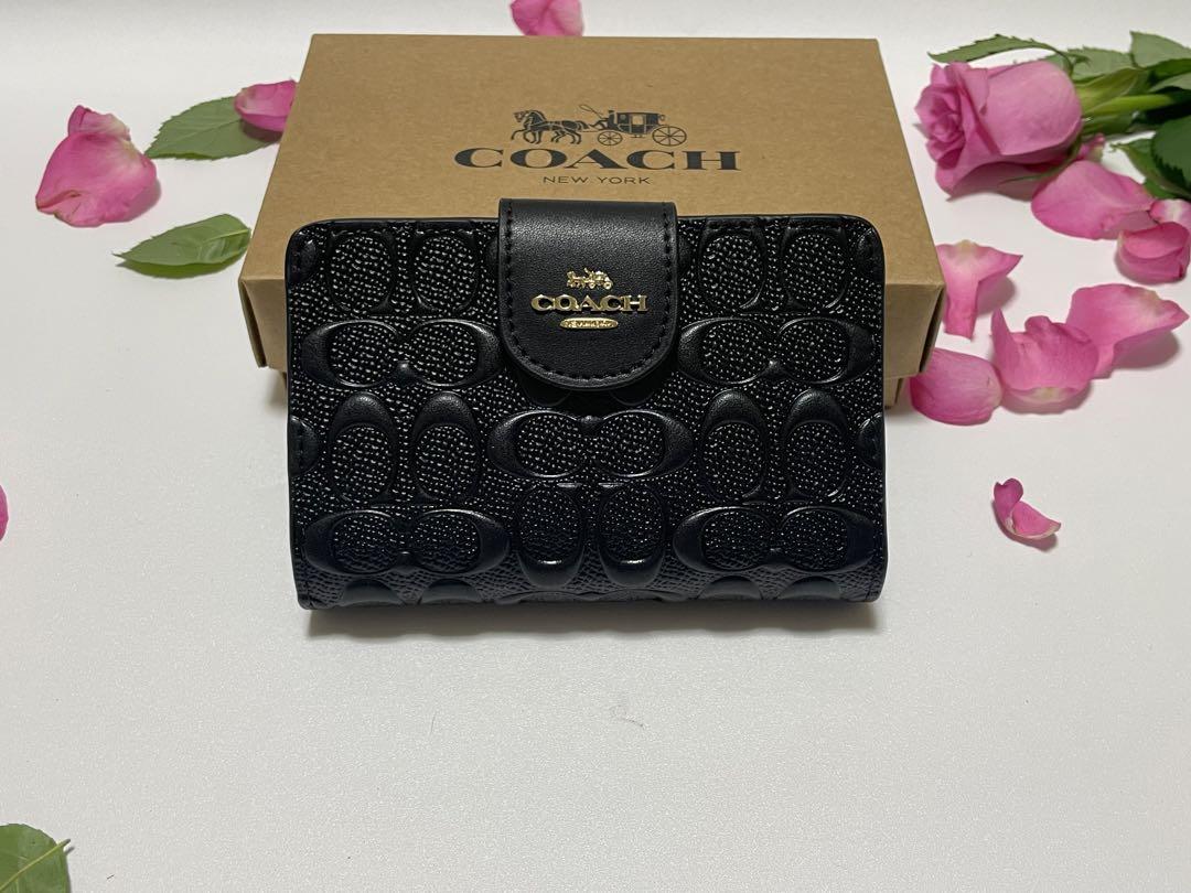 C0082 正規品-新品未使用　COACH コーチ　折り財布　 ブラック