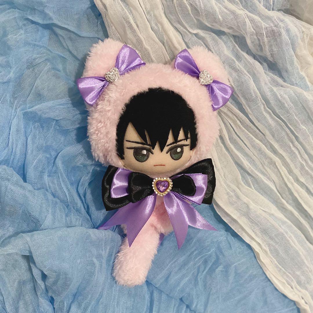 ちびぐるみ 10cm～12cm ぬい服 猫 ピンク 紫 黒 - メルカリ
