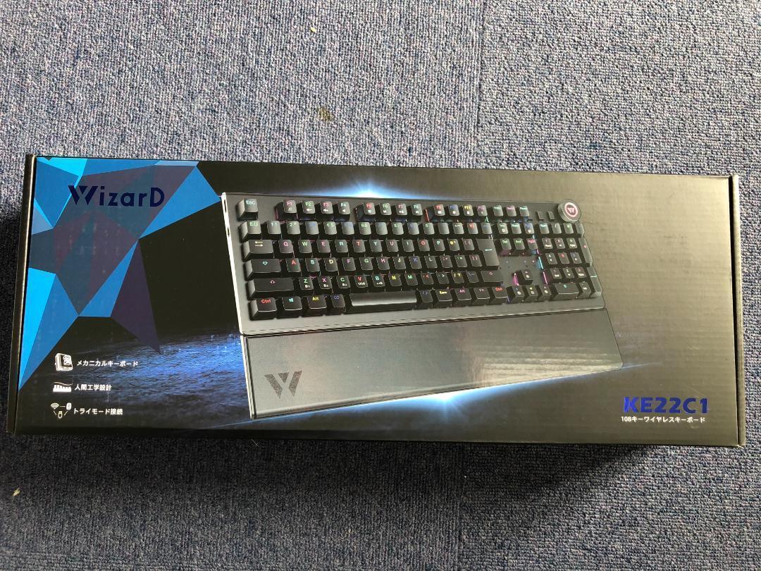 WizarD　メカニカルゲーミングキーボード　KE22C1　新同品 Amazon.co.jp: 【WizarD】 RGBライト搭載108キー ゲーミング