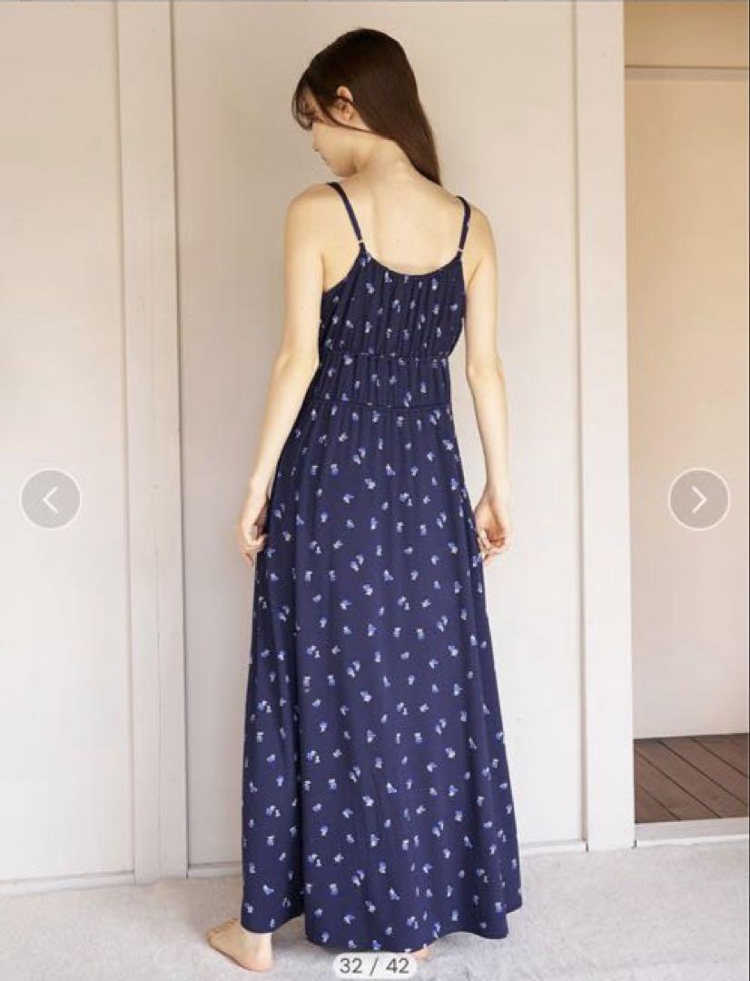 【新品】ジェラートピケUSAGI ONLINE限定花柄カップインキャミワンピース