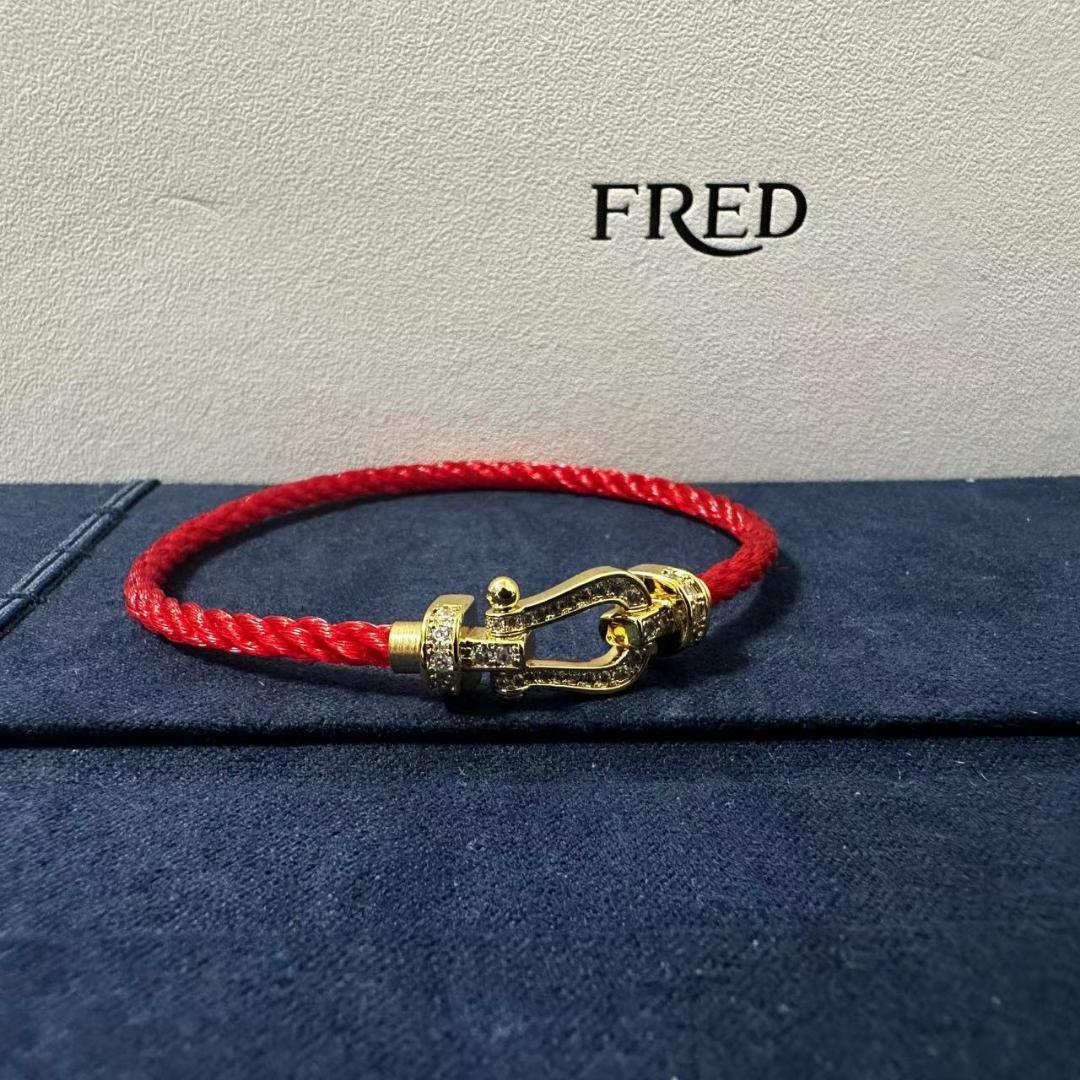 FREDフレッド フォース10 イエローゴールド ダイヤモンド ブレスレット