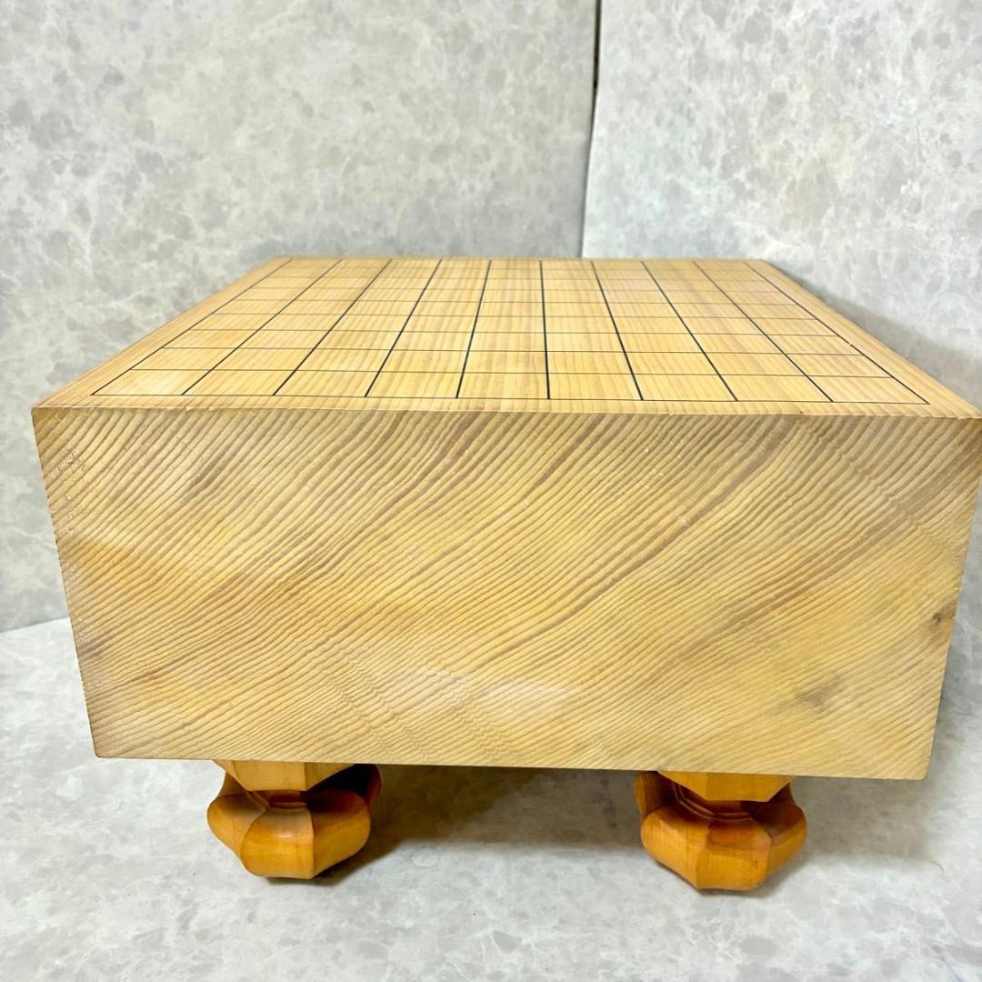 美品 碁盤 脚付き ヘソあり 天然木 厚さ4.8寸 SK-OS2041 将棋盤 4.8寸（約14.6cm）柾目 天然木 脚付き ヘソ有り 高級駒台