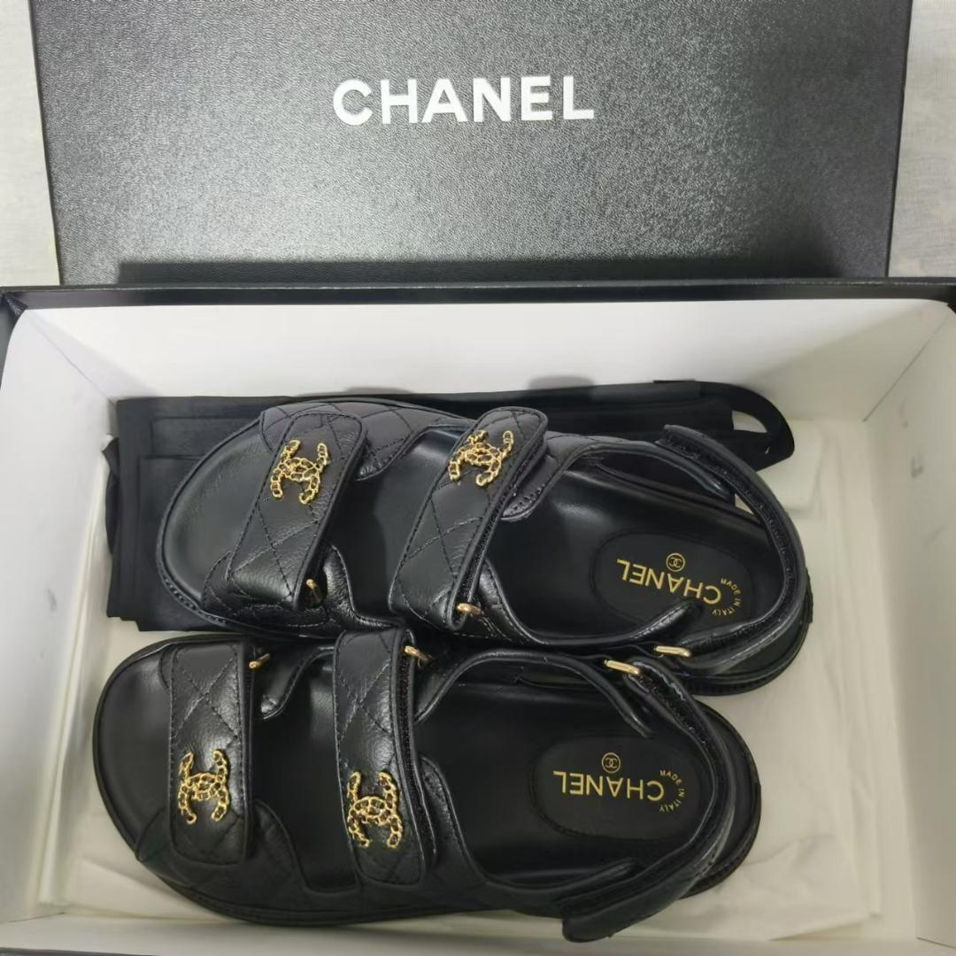 【早い者勝ち♡】CHANEL サンダル ブラック 早い者勝ち CHANEL ブラック スポーツサンダル