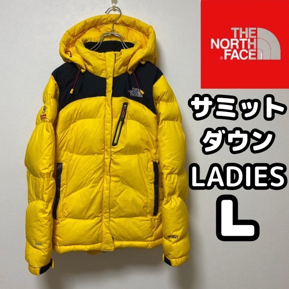 ノースフェイス　サミットダウン　レディース　L　イエロー　800フィルパワー