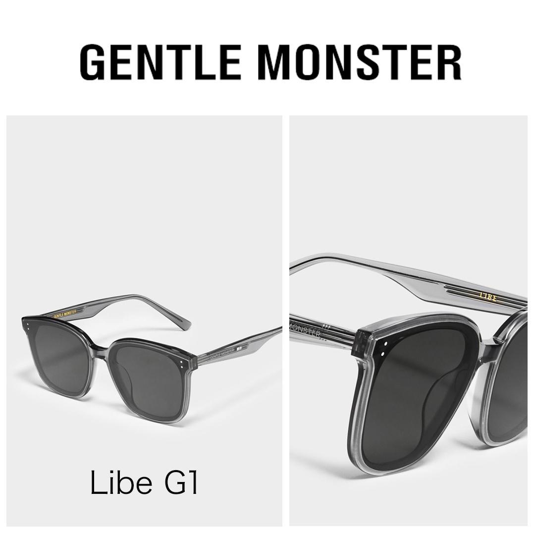 正規品 新品 未使用GENTLE MONSTER クリアグレー サングラス GENTLE MONSTER サングラス クリアフレーム グレー レンズ
