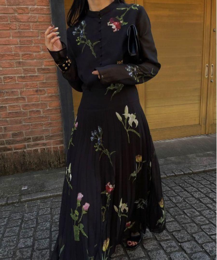 Ameri Vintage 】SOFIA PLEATS DRESS | www.jarussi.com.br