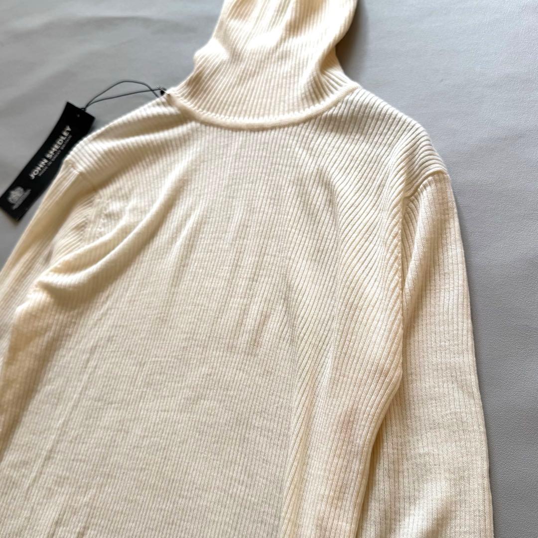 【新品タグ付き】JOHN SMEDLEY ピュアウール タートルネックリブニット 【新品タグ付き】JOHN SMEDLEY ピュアウール タートルネックリブニット