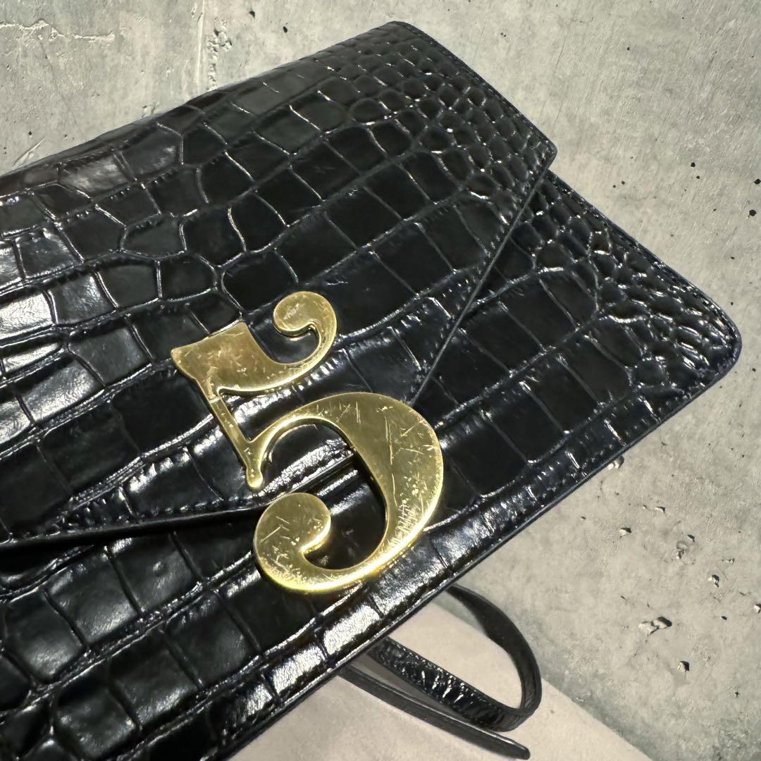 Tnewties トゥエンティーズ No.5 レザーショルダーバッグ クロコ Tnewties トゥエンティーズ No.5 レザーショルダーバッグ クロコ