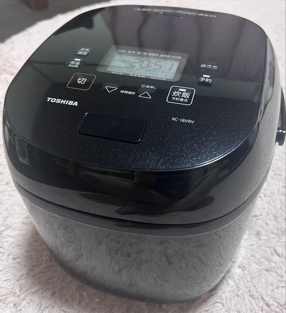Toshiba 真空IHジャー炊飯器RC-18VRV 1.8L 10合 1升炊き