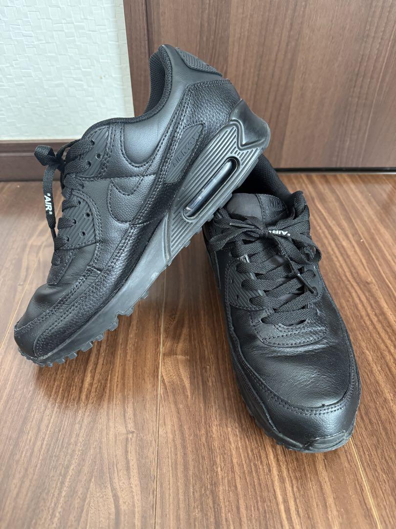 Nike Air Max 90 ブラックスニーカー　オールレザー