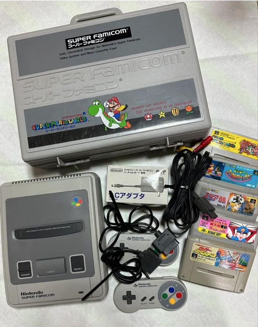 動作確認済】スーパーファミコン 本体 ソフト セット ④ 箱付き