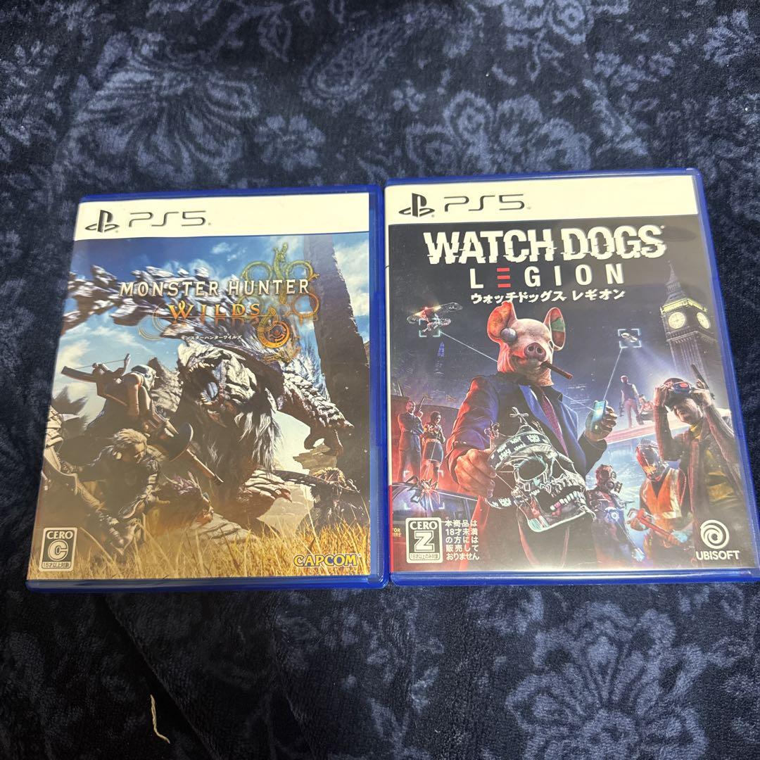 PS5 モンスターハンターワイルズ PS5 ウォッチドックス レギオン