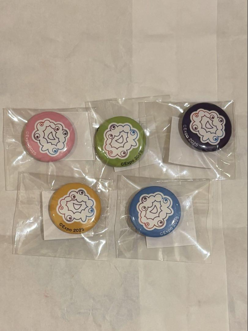 万博限定 ミャクミャク缶バッジ5種セット ミャクチャレ　非売品