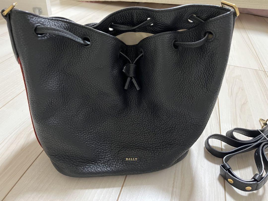BALLY バケツ型ショルダーバッグ ブラックバリーバッグ