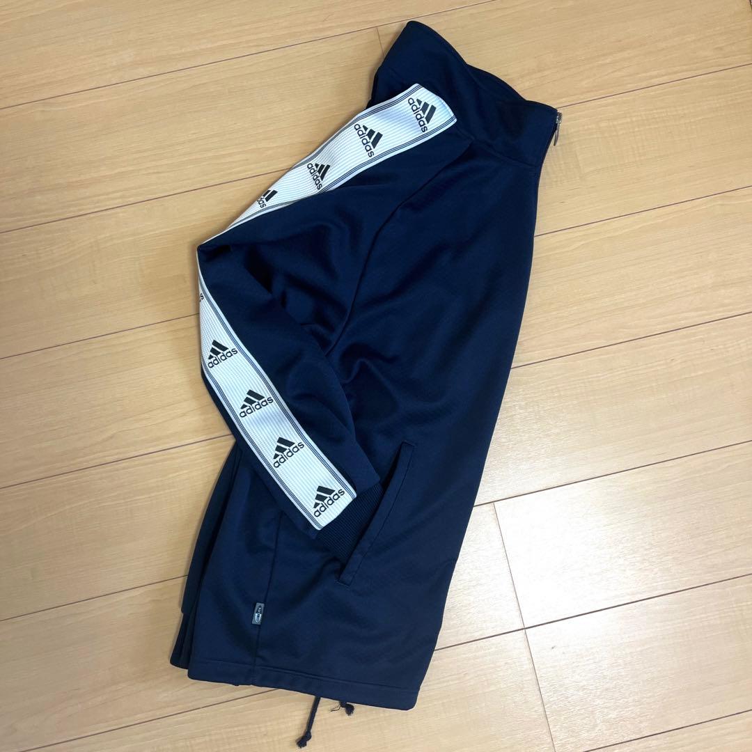 2021新発アディダス adidas ジャージ 紺 美品 LL 古着 ジャージ上
