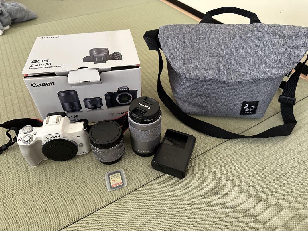 未使用級美品 Canon EOS Kiss+タムロンWズームレンズ+カメラバック Canon NEW EOS kissフィルムカメラ・ズームレンズとバックセット