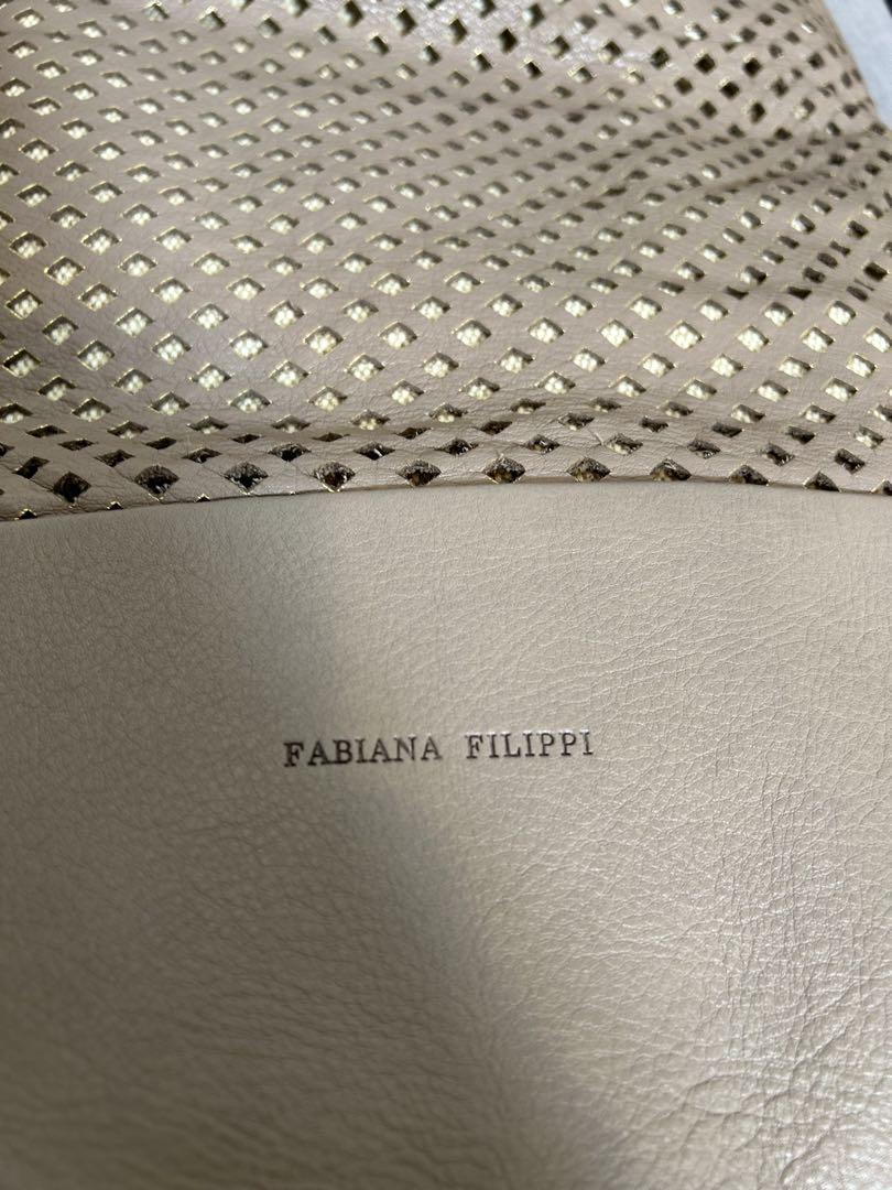 FABILIANA FILIPPI メッシュレザーショルダーバッグ