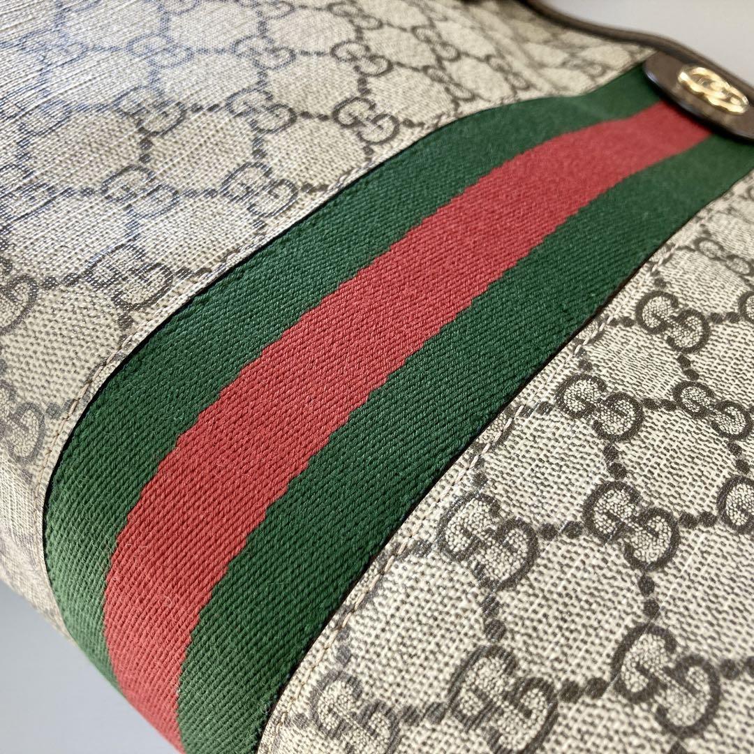 美品 GUCCI グッチ トートバッグ オフィディア GG シェリー ダブルG