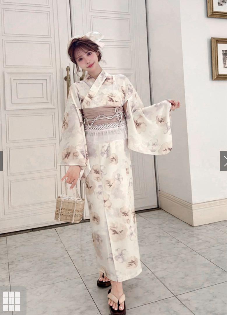 GRL3点セット2wey花柄セパレート浴衣