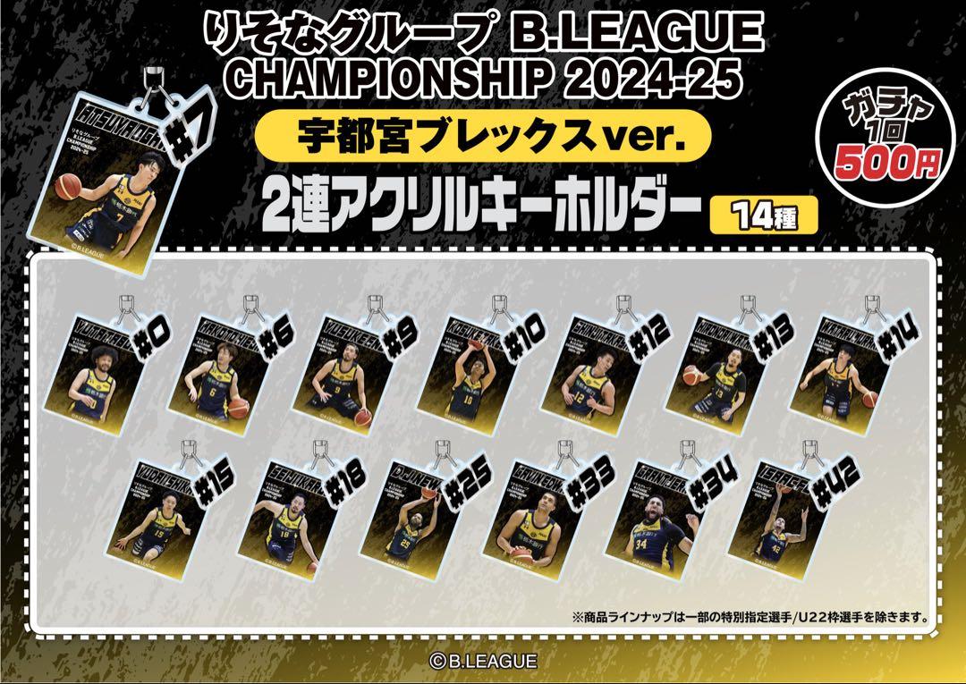 宇都宮ブレックスBリーグ2連アクリルキーホルダーアクキー小川