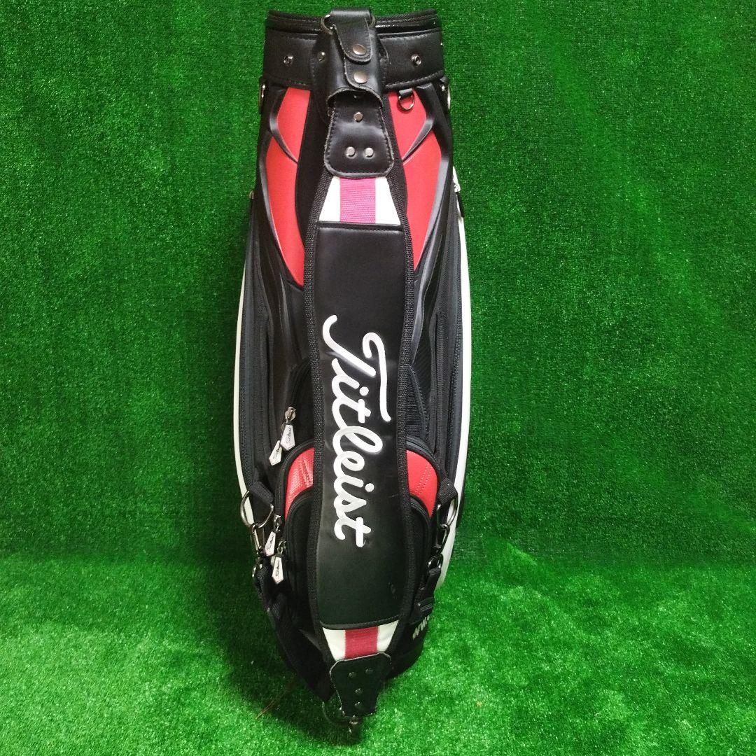 たか　Titleist キャディバッグ ブラック/レッド ※フードなし