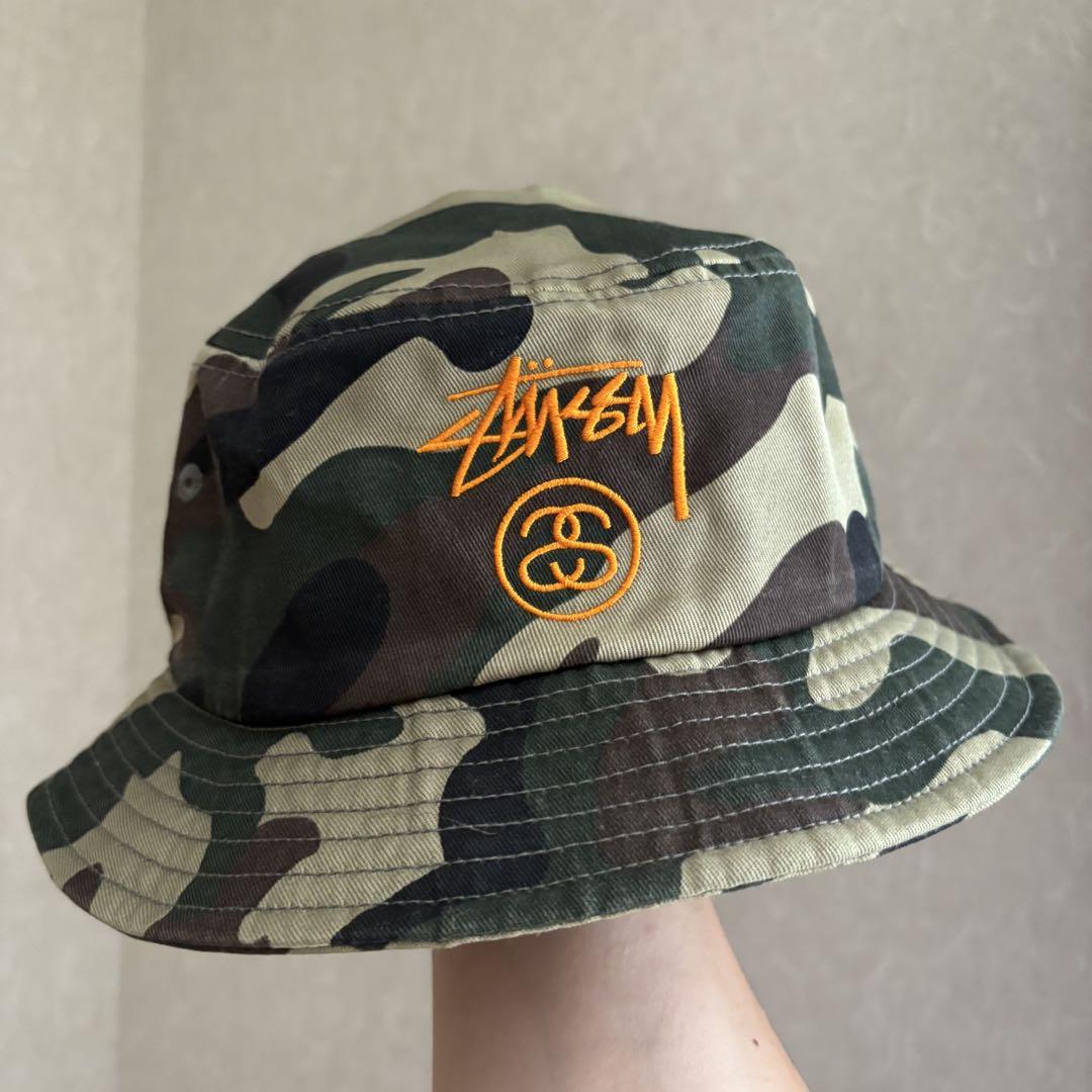 Stussy 迷彩 バケットハット カモフラ - メルカリ