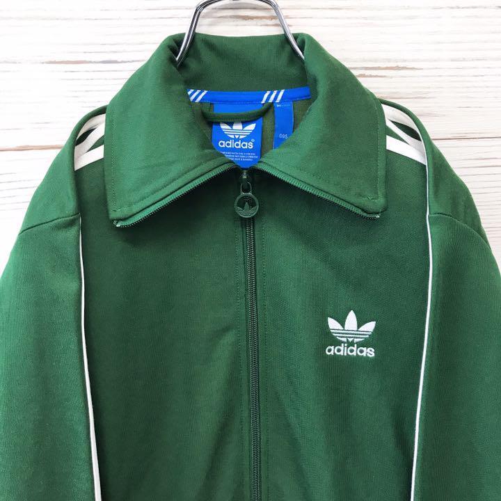 最新のデザイン 《希少カラー》アディダス adidas☆ジャージ グリーン 通信販売サイト 《希少カラー》アディダス adidas☆ジャージ L 刺繍ロゴ グリーン① ジャージ
