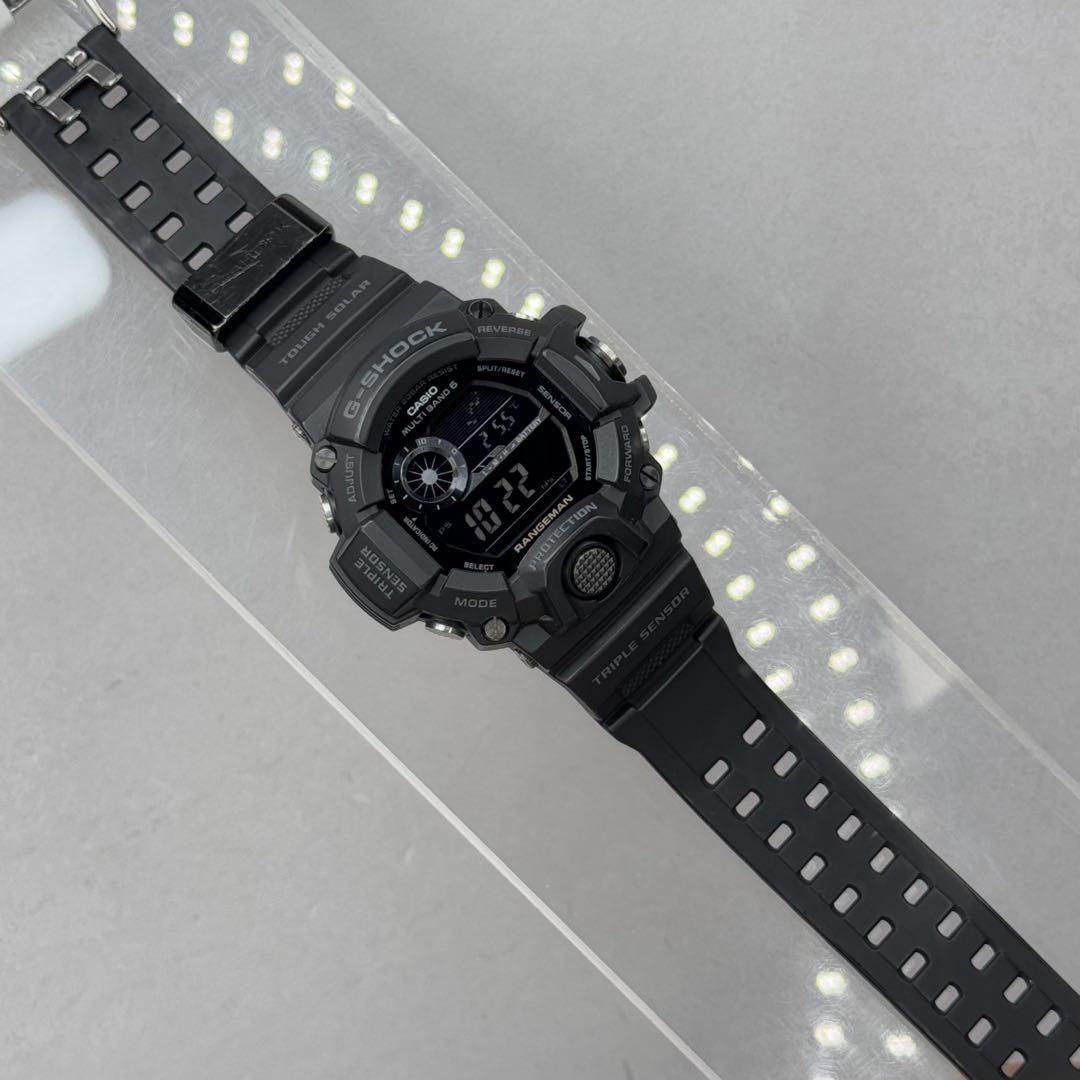 美品 G-SHOCK GW-9400 レンジマン 電波ソーラー ブラックアウト