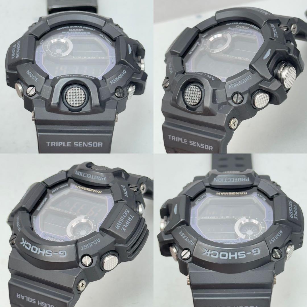 美品 G-SHOCK GW-9400 レンジマン 電波ソーラー ブラックアウト
