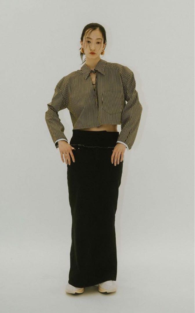 Knuth Marf docking maxi denim skirt