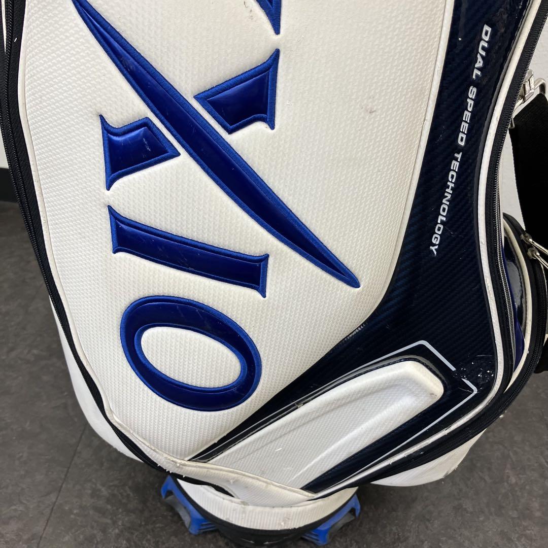 値下げ！SRIXON スリクソン キャディバッグ ゴルフバッグ 白×青×黒