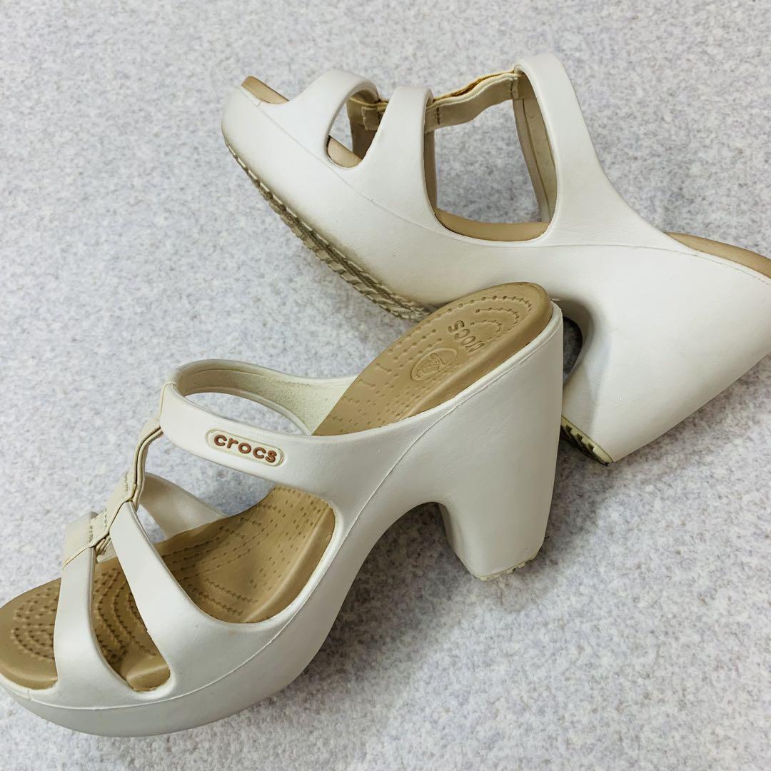廃盤品】美品 CROCS クロックス サイプラス 22.5 w5 ホワイト
