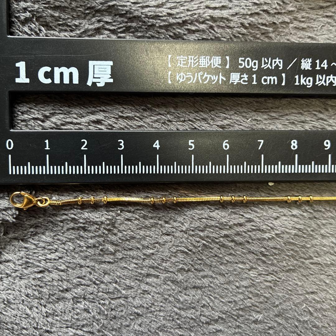 SAINT LAURENT ゴールドビーズブレスレット 0709 SAINT LAURENT ゴールドビーズブレスレット 0709