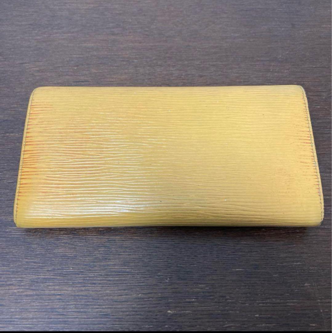 ルイヴィトン ポシェット・ポルト・モネクレディ　エピ イエロー 長財布