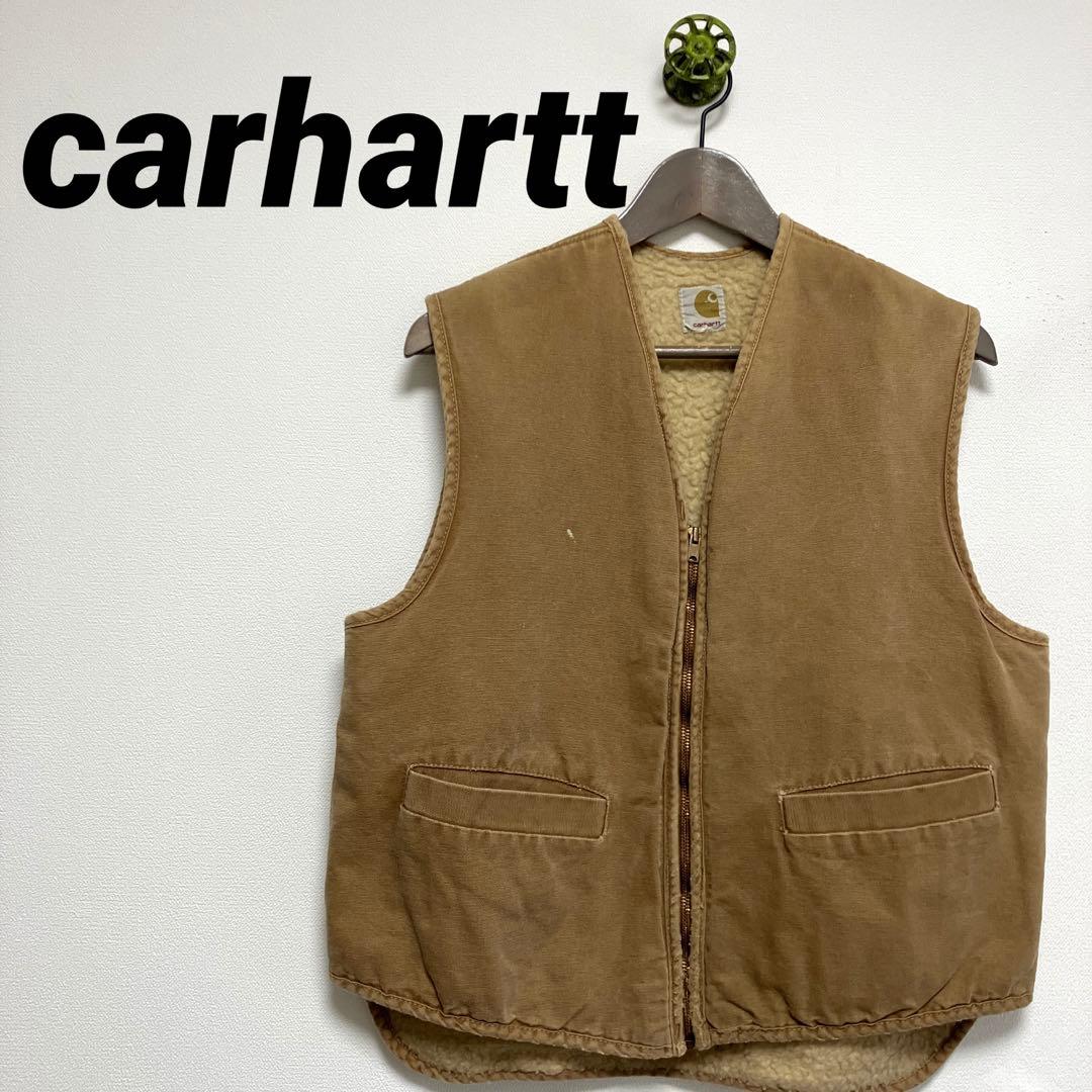 carhartt☆カーハート☆メンズ☆ベスト☆ベージュ☆古着☆オールド