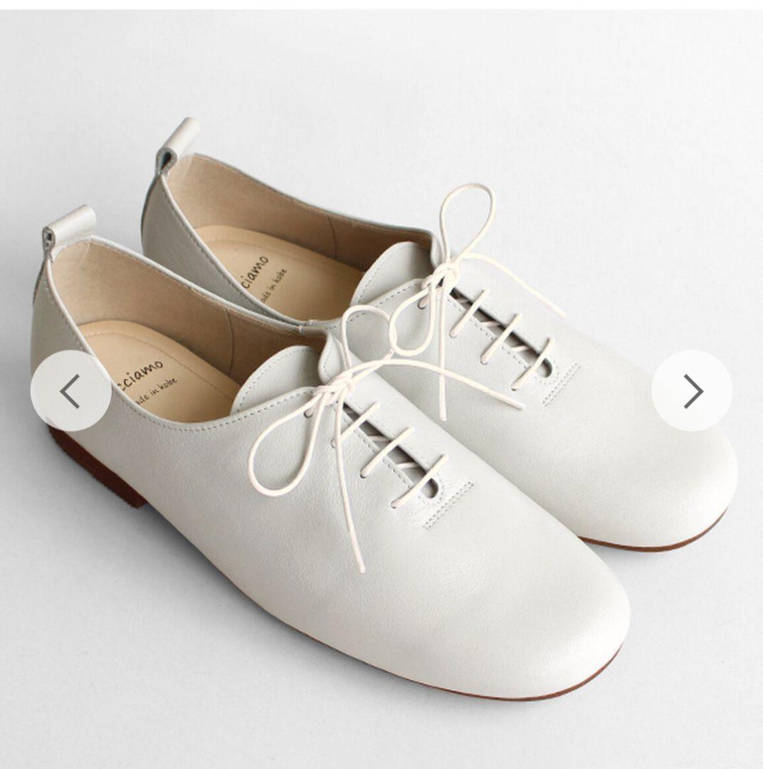 facciamo フラットシューズ ホワイト