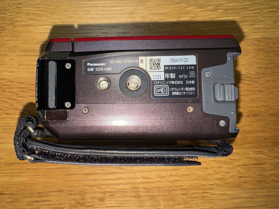 完動品 Panasonic SDR-H80 ビデオカメラ