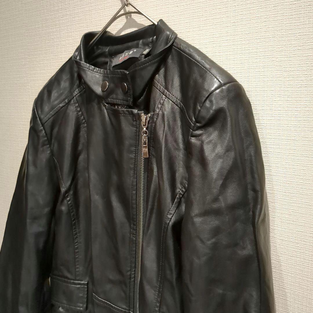KAFULANDI】レディース レザーコート（L）フェイクレザー