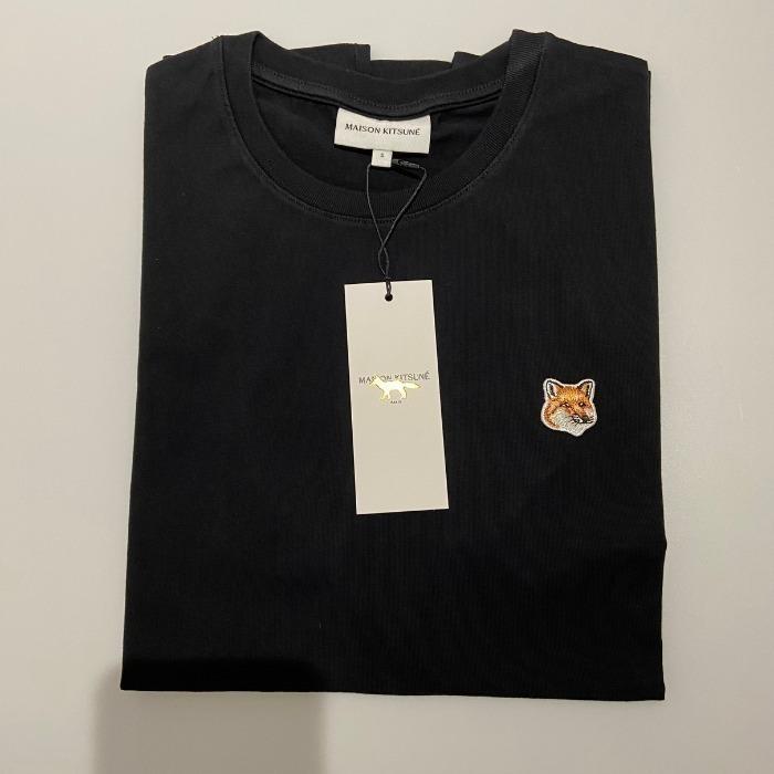 新品 メゾンキツネ 半袖Tシャツ フォックスヘッド ブラック 定価18700円