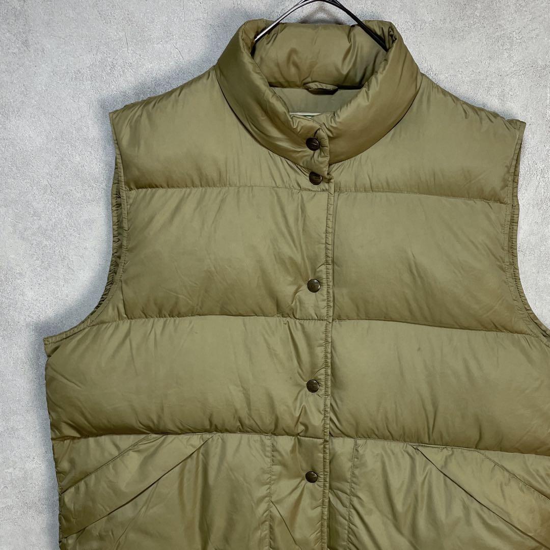 古着 80s エルエルビーン ダウンベスト ジャケット ベージュ