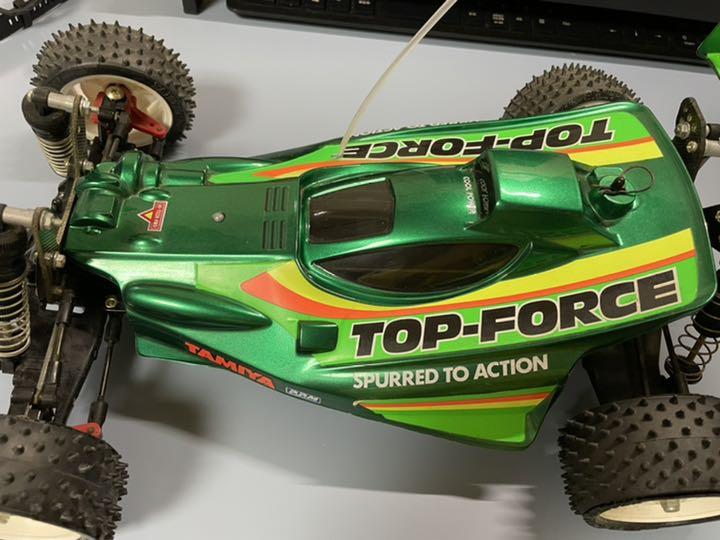 代引き不可】 #タミヤ RC トップフォース(当時物)ジャンク 大阪ショップ #タミヤ RC マンタレイD部品付き トップフォース(当時物)ジャンク ホビーラジコン