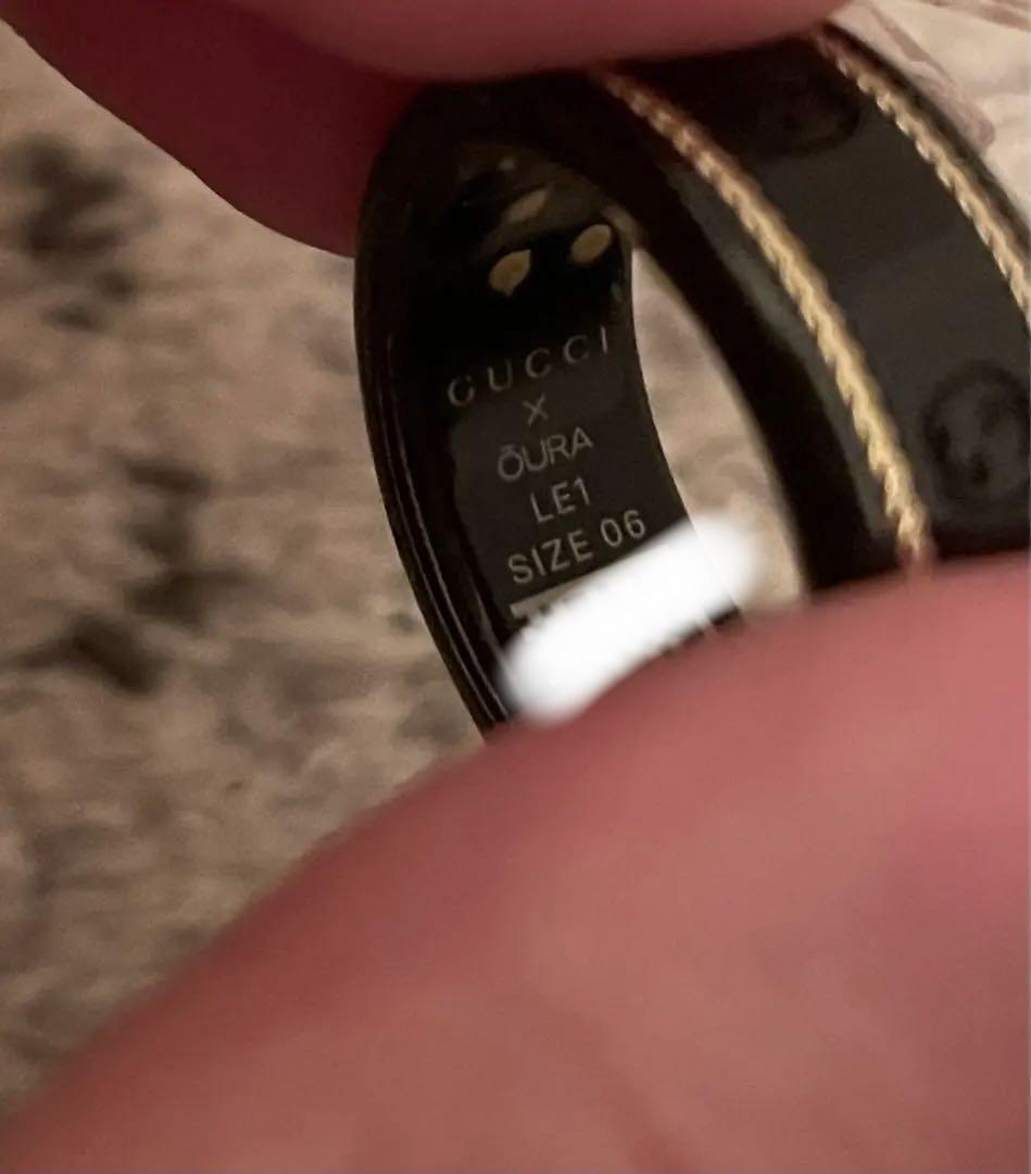 【美品希少サイズ】GUCCI × OURA オーラリング 06 ブラック