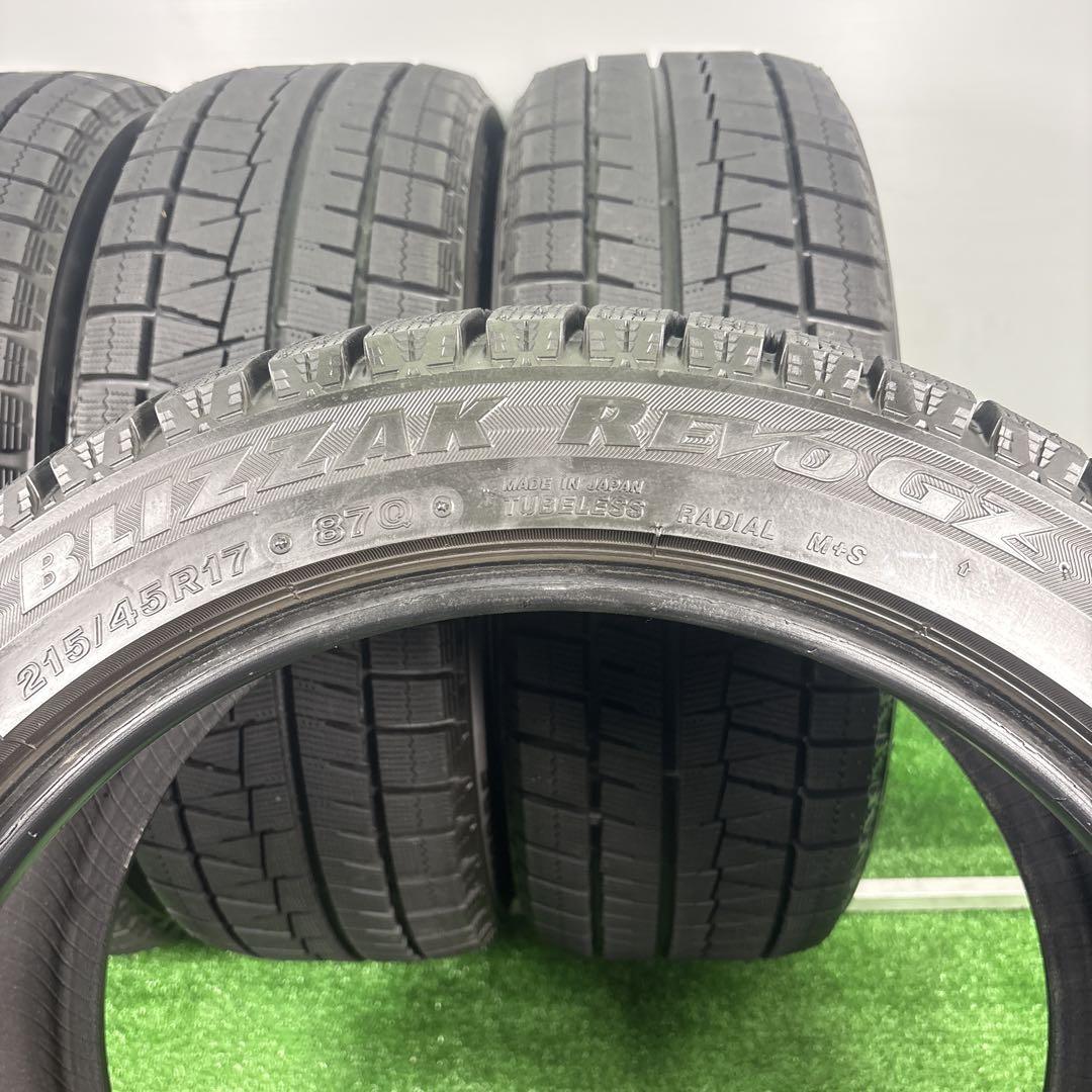 215/45R17 ブリヂストン REVOGZ 4本 送料無料 冬 T1480