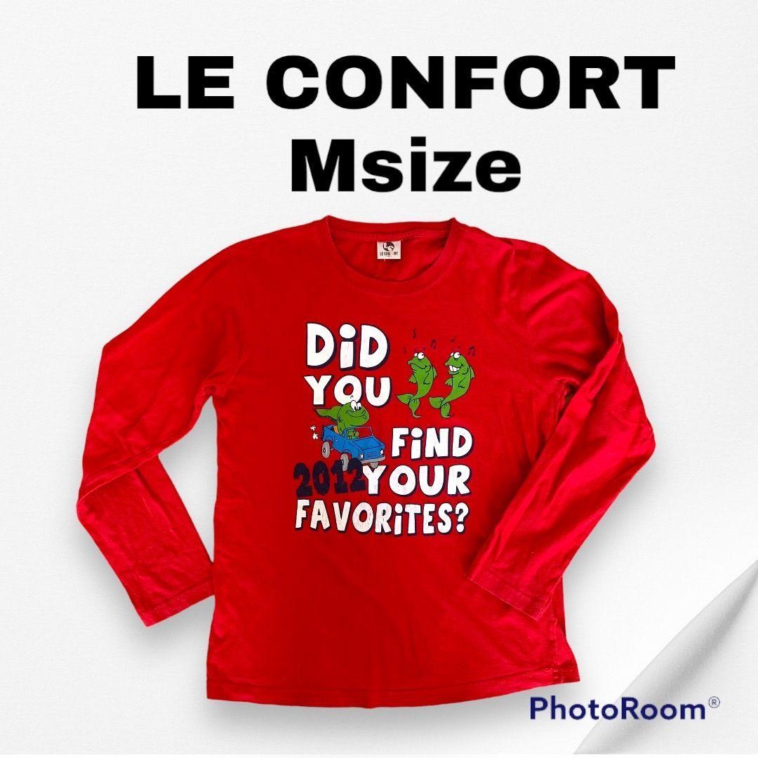 S34【LE CONFORT】М プリントロンT 長袖カットソー ユニセックス